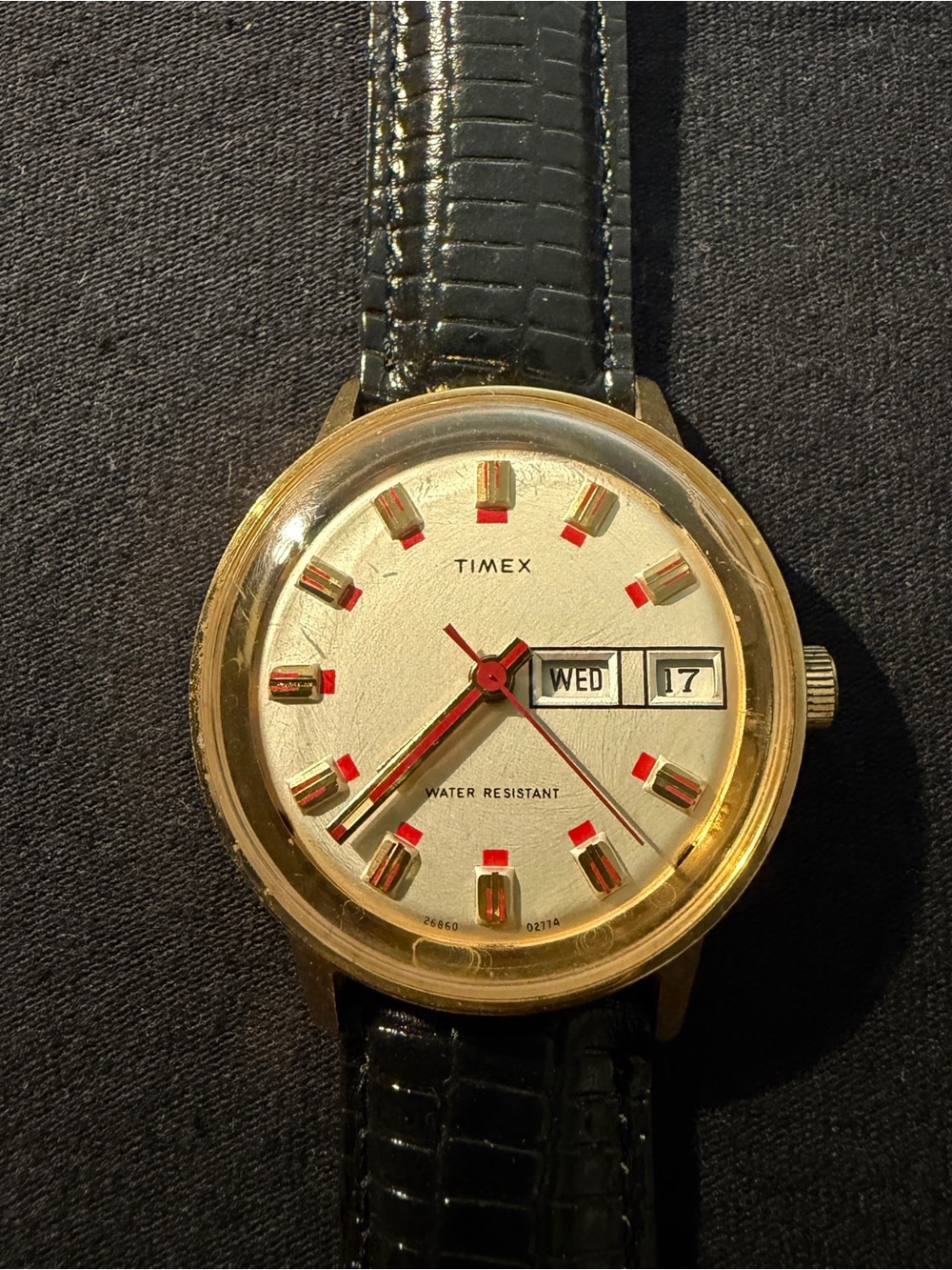 Vintage Men’s 1974 Timex Marlin Day/Date Watch